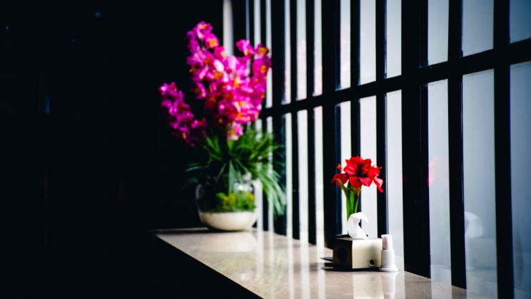 Decor cu accente de ceramică neagră pentru contrast și eleganță